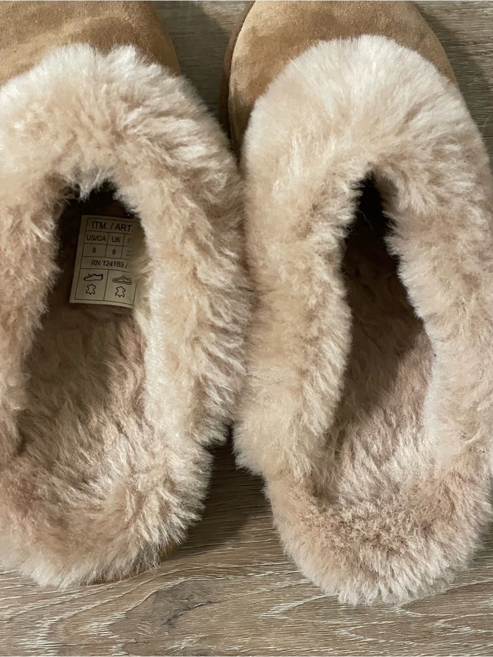 Cozy Tan Faux-Shearling Slip-On Slippers for Women - Size 8 - Picture 5 of 5